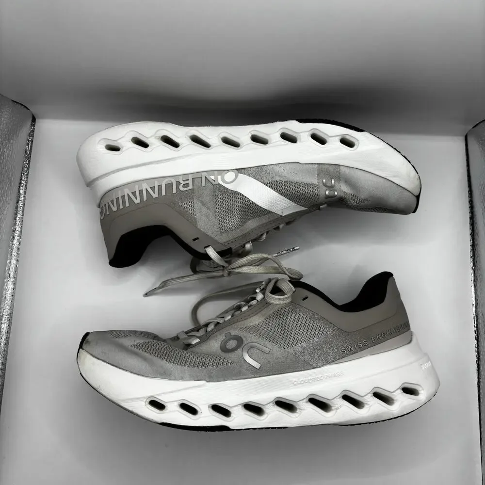 Women’s‎ 6.5 - On Cloudsurfer Next Gray Running Shoes 3WE30053213 Fog Ivory